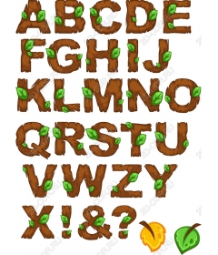 A set of "Alphabet of nature"