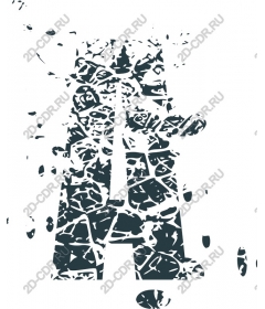  Textured art the letter a