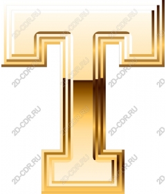  T-shirt with gold layers