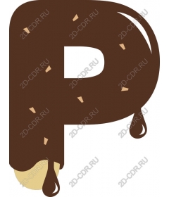  Chocolate sprinkles Letter P