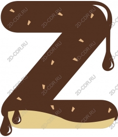  Chocolate sprinkles Letter Z
