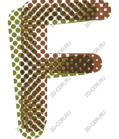  Dot pattern Letter F
