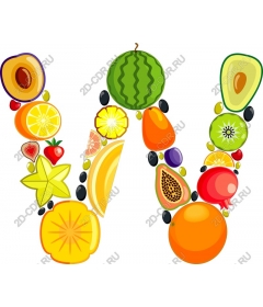  Fruit letter W