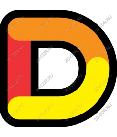  Colored letter D