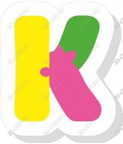  Colored letter K