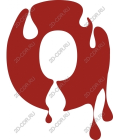  Unique dripping letter O