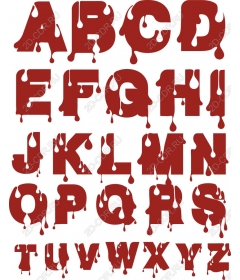 Set of clip art "drop of blood"