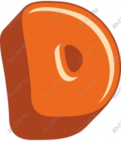  Thick letter D