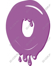  Purple circle drops