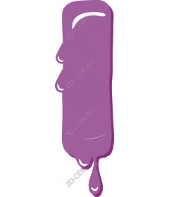  Dripping purple paint