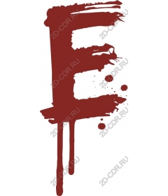  Art red brush strokes E