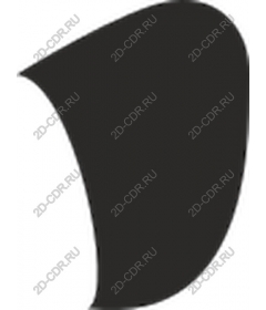  Black abstract form