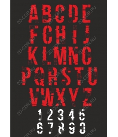 Set fonts for industrial typewriter