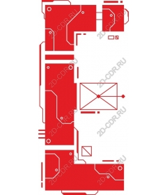  Futuristic red technology