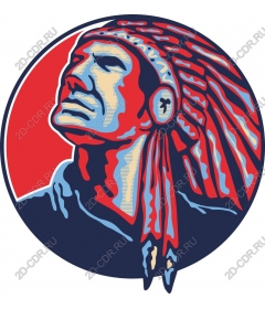 Proud leader of the native Americans