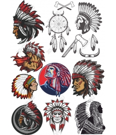 Set of clip art "legacy of the native Americans"
