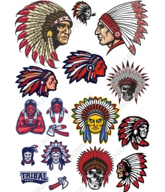 Set clipart "tribal Leaders" — set "Native Americans"