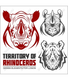 The territory of the collection rhinos