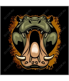  A ferocious roar Hippo