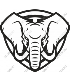 Majestic elephant shield