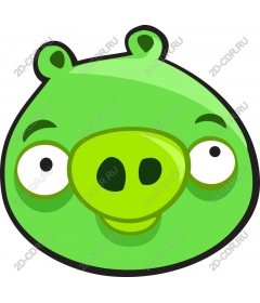  Charming green pig