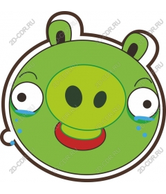  Cute green pig