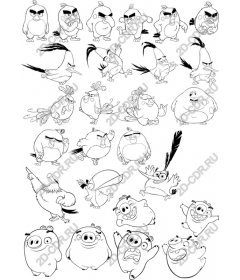 Package "Expressive animated birds and pigs"