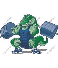  Powerful crocodile weightlifting