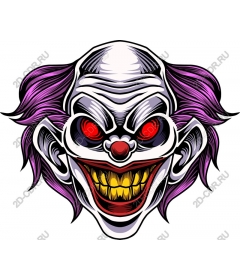  A sinister clown face