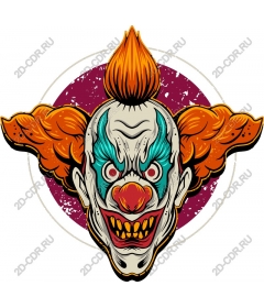  A sinister clown face