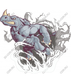 Dynamic muscular Rhino