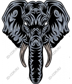 Stylized elephant