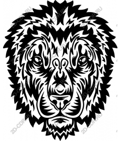  A majestic lion's head