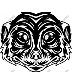Stylized meerkat