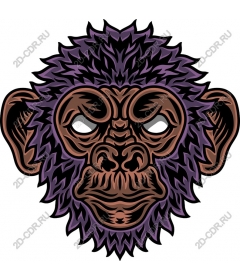  Stylized monkey's head