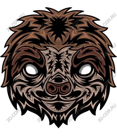 Stylized sloth