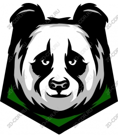  Stylized Panda head