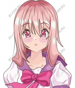  Blushing anime girl