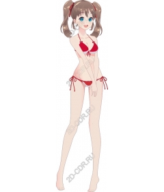  Charming red bikini