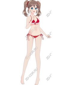  Charming summer vibration: red bikini