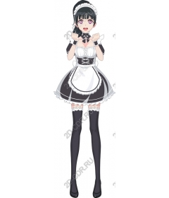  Charming maid in black and white
