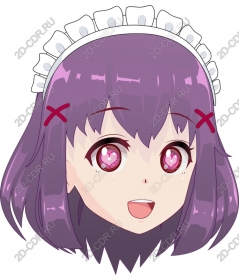 Heart Eyes Anime Character
