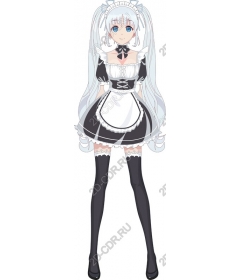 Charming anime maid