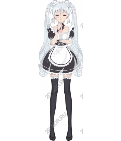  Charming anime maid