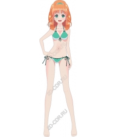  Bright summer character in a bikini