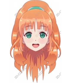 Funny characters with red hair