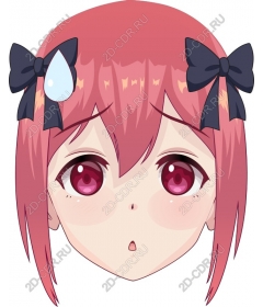  The girl's face from the anime