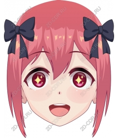  Charming character with pink hair