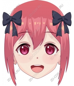  Charming anime character with pink hair