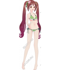 Young girl in bikini